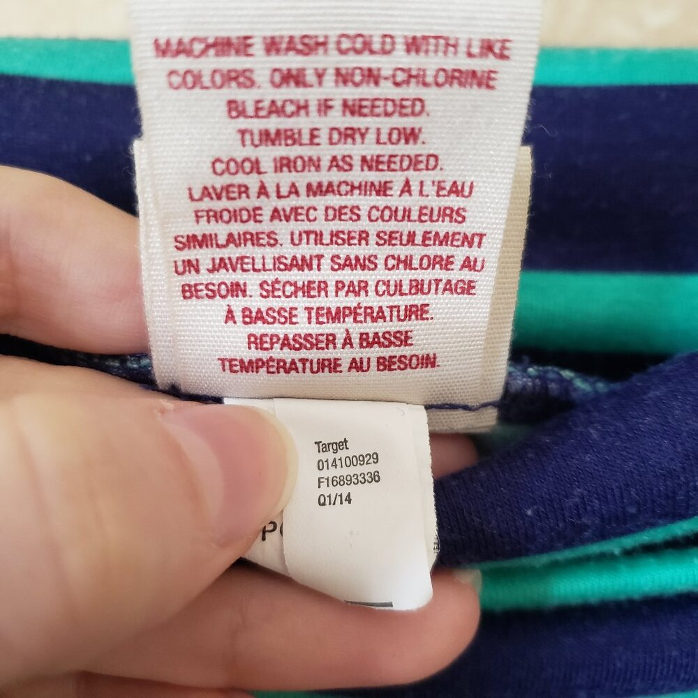 Blue Horizontal Striped Maxi Skirt - Picture 7 of 8